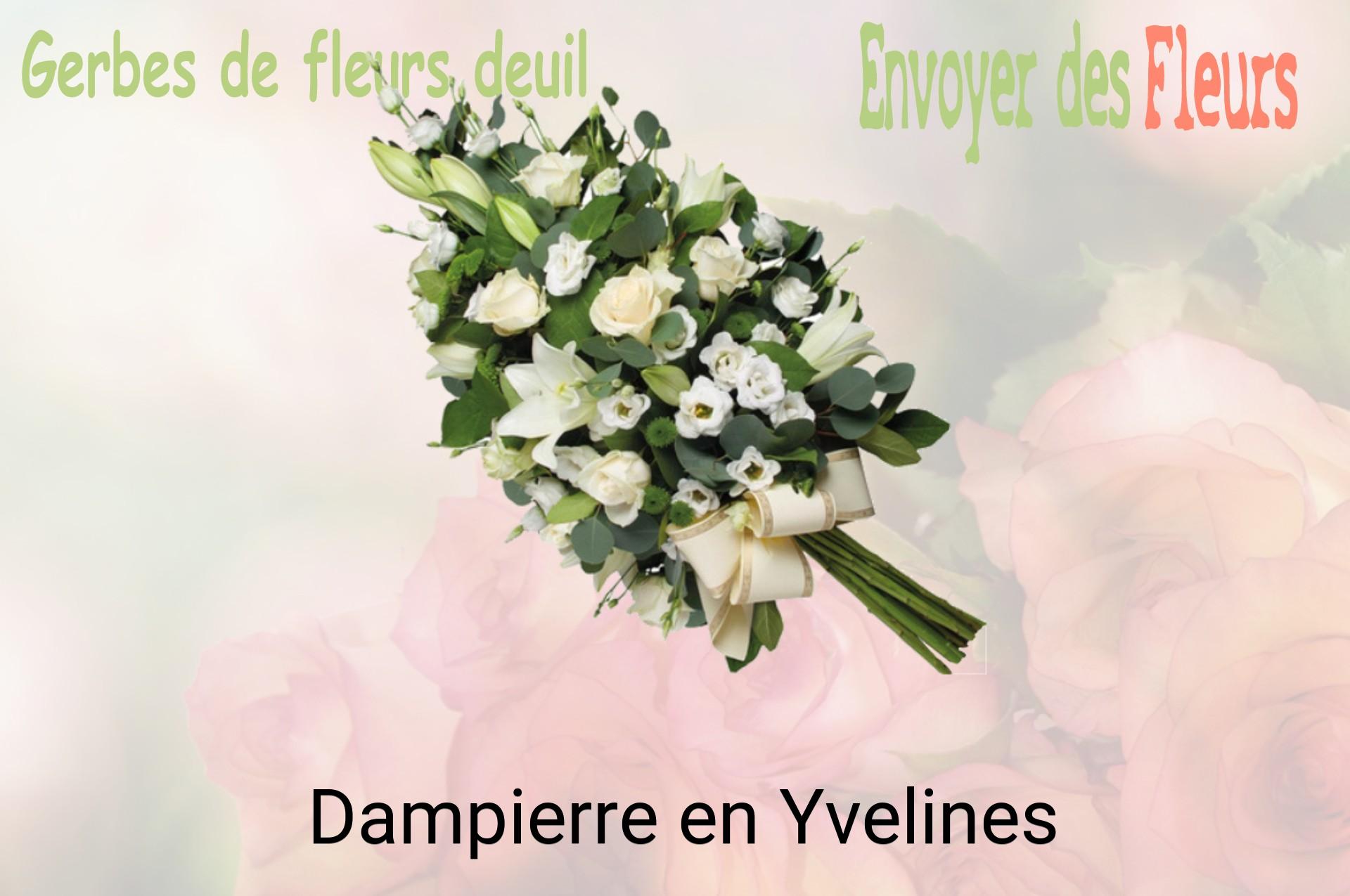 Gerbe de fleurs de deuil livrée à Dampierre-en-Yvelines